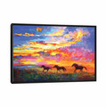 Wild Horses Running At Sunset by Leon Devenice.jpg