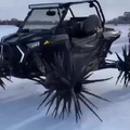 Science girl - Wheels that look like sea urchins on a frozen lake   📹 whistlin diesel [1865006118516252672].mp4